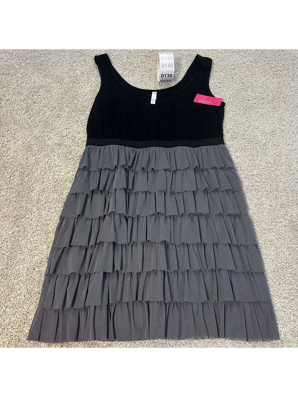 Xhilaration black and gray  dress